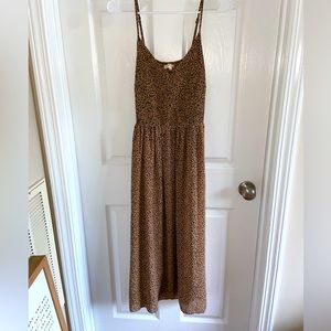 3/4 Animal Print Boutique Dress Size L